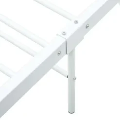 2-Persoons Bedden-vidaXL - Metalen bed frame - Wit - 140 x 200 cm