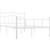 vidaXL - Metalen bed frame - Wit - 140x200 cm