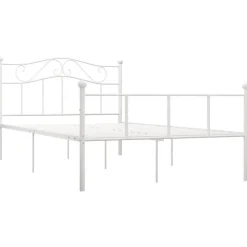 vidaXL - Metalen bed frame - Wit - 140x200 cm