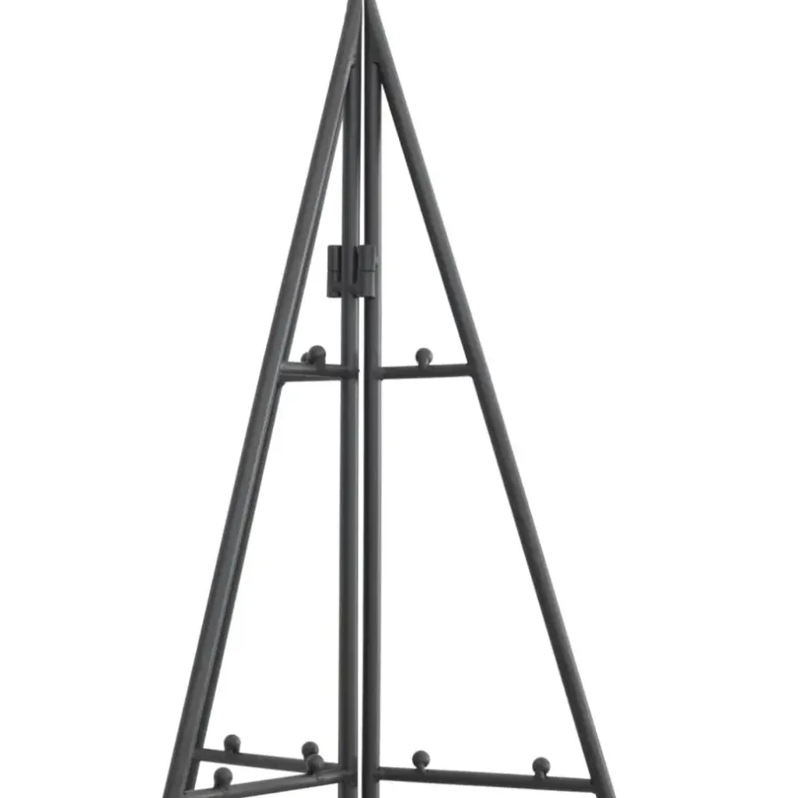 Kerstdecoratie-vidaXL - Metalen Kerstboom - Zwart - 180 cm