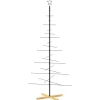 vidaXL - Metalen Kerstboom - Zwart - 180 cm