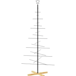 vidaXL - Metalen Kerstboom - Zwart - 180 cm