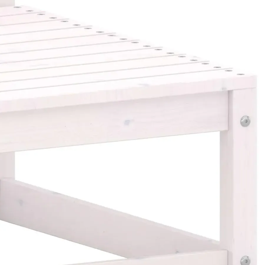 Palletbanken-vidaXL - Middenbank - Wit - Grenenhout