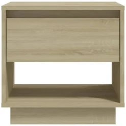 Nachtkastjes|Nachtkastjes-vidaXL - Nachtkastje - Beige - Bewerkt hout