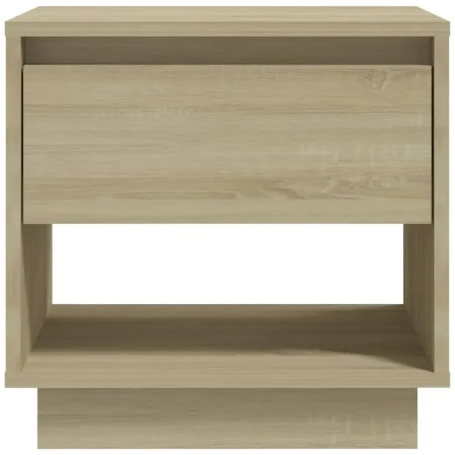 Nachtkastjes|Nachtkastjes-vidaXL - Nachtkastje - Beige - Bewerkt hout