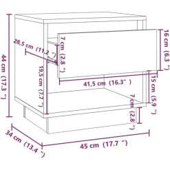 Nachtkastjes|Nachtkastjes-vidaXL - Nachtkastje - Beige - Bewerkt hout
