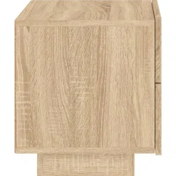vidaXL - Nachtkastje - Bruin - Bewerkt hout