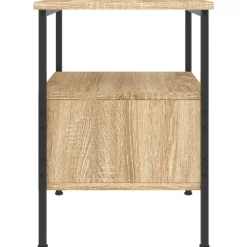 Nachtkastjes|Nachtkastjes-vidaXL - Nachtkastje - Bruin - Bewerkt hout - 2 stuks