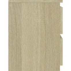Nachtkastjes|Nachtkastjes-vidaXL - Nachtkastje - Bruin - Bewerkt hout - 2 stuks