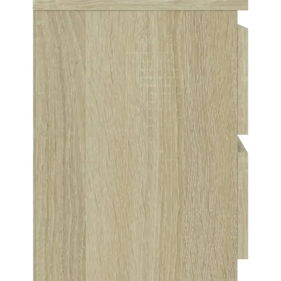 Nachtkastjes|Nachtkastjes-vidaXL - Nachtkastje - Bruin - Bewerkt hout - 2 stuks