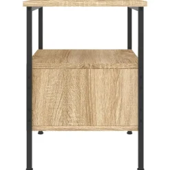 Nachtkastjes|Nachtkastjes-vidaXL - Nachtkastje - Bruin - Bewerkt hout