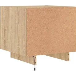 Nachtkastjes|Nachtkastjes-vidaXL - Nachtkastje - Bruin - Bewerkt hout - 2 stuks