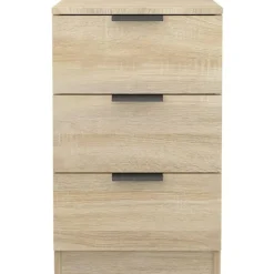vidaXL - Nachtkastje - Bruin - Bewerkt hout - 2 stuks