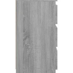 Nachtkastjes|Nachtkastjes-vidaXL - Nachtkastje - Grijs - Bewerkt hout - 2 stuks