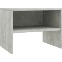 vidaXL - Nachtkastje - Grijs - Bewerkt hout - 2 stuks