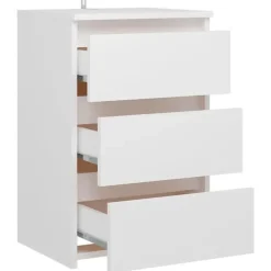 vidaXL - Nachtkastje - Wit - Bewerkt hout - 2 stuks
