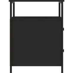 vidaXL - Nachtkastje - Zwart - Bewerkt hout - 2 stuks
