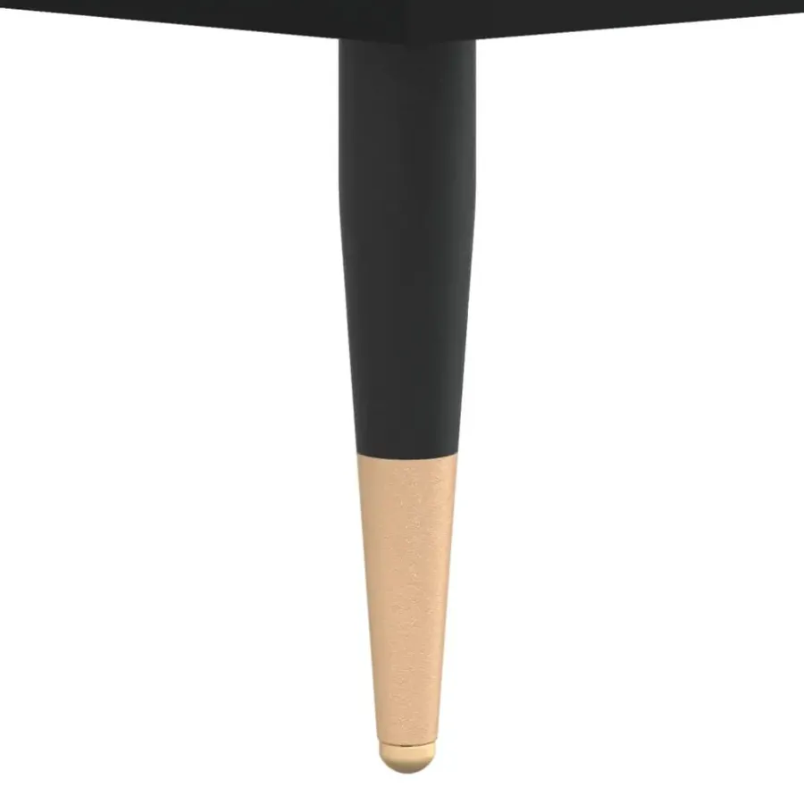 Nachtkastjes|Nachtkastjes-vidaXL - Nachtkastje - Zwart - Bewerkt hout - 2 stuks
