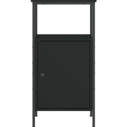 vidaXL - Nachtkastje - Zwart - Bewerkt hout - 2 stuks