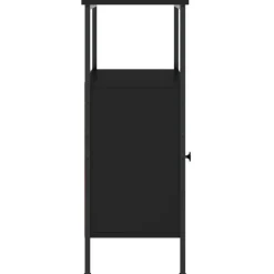 vidaXL - Nachtkastje - Zwart - Bewerkt hout - 2 stuks