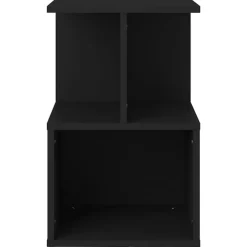 vidaXL - Nachtkastje - Zwart - Bewerkt hout