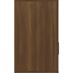 Nachtkastjes|Nachtkastjes-vidaXL - Nachtkastje met lade en deur - Bruin eiken - Bewerkt hout - 50x36x60 cm