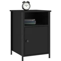vidaXL - Nachtkastjes - Zwart - Bewerkt hout - 40 x 42 x 60 cm - 2 stuks