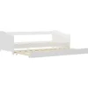 1-Persoons Bedden-vidaXL - Onderschuifbed - Wit - Grenenhout - 90x200 cm