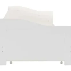 1-Persoons Bedden-vidaXL - Onderschuifbed - Wit - Grenenhout - 90x200 cm