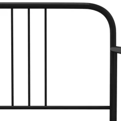 1-Persoons Bedden-vidaXL - Onderschuifbed - Zwart - Metaal - 90x200 cm