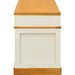 vidaXL - Opbergbank - Wit - Hout