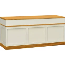 vidaXL - Opbergbank - Wit - Hout