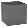 vidaXL - Opbergbox - Grijs - Stof - 4 stuks