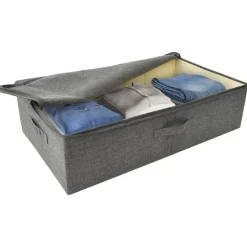 vidaXL - Opbergbox Opbergboxen - Antraciet - Stof - 2 stuks