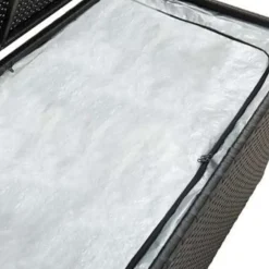Kussenboxen-vidaXL - Opbergcontainer Voor Buiten - Zwart - Poly rattan - 100 x 50 x 50 cm
