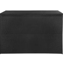 vidaXL - Opbergcontainer Voor Buiten - Zwart - Poly rattan