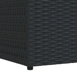 vidaXL - Opbergcontainer Voor Buiten - Zwart - Poly rattan