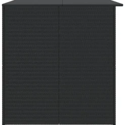 vidaXL - Opbergcontainer Voor Buiten - Zwart - Poly rattan
