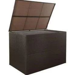 Kussenboxen-vidaXL - Opbergcontainer Voor Buiten - Bruin - Poly rattan