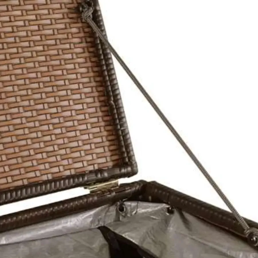 Kussenboxen-vidaXL - Opbergcontainer Voor Buiten - Bruin - Poly rattan