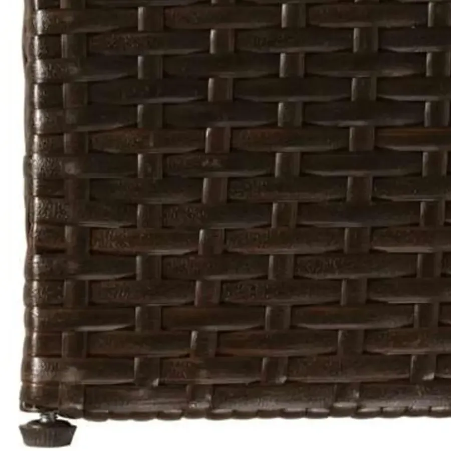 Kussenboxen-vidaXL - Opbergcontainer Voor Buiten - Bruin - Poly rattan