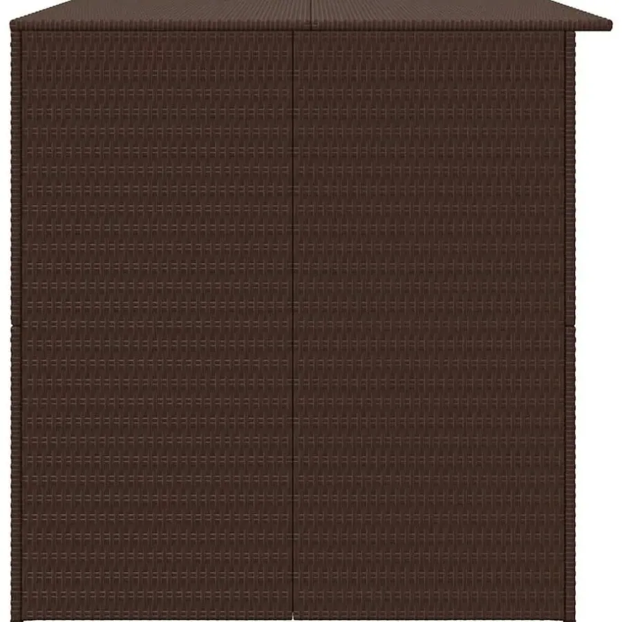 Kussenboxen-vidaXL - Opbergcontainer Voor Buiten - Bruin - Poly rattan