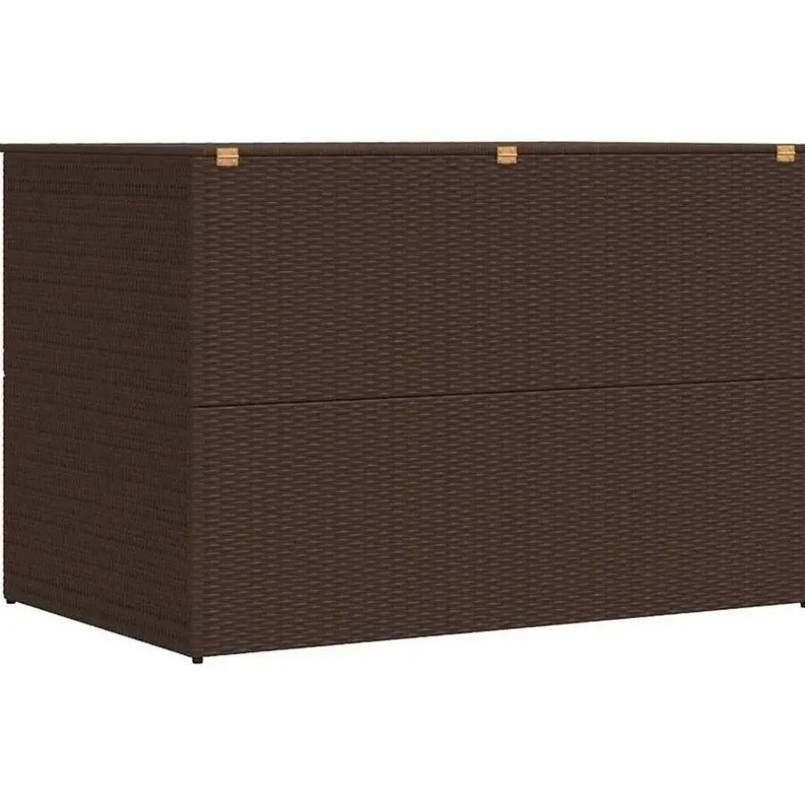 Kussenboxen-vidaXL - Opbergcontainer Voor Buiten - Bruin - Poly rattan