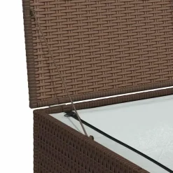 Kussenboxen-vidaXL - Opbergcontainer Voor Buiten - Bruin - Poly rattan