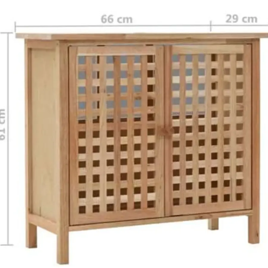 vidaXL - Opbergkast - Beige - Hout