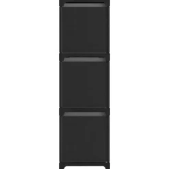 vidaXL - Opbergkast - Zwart - Stof - 9-vaks