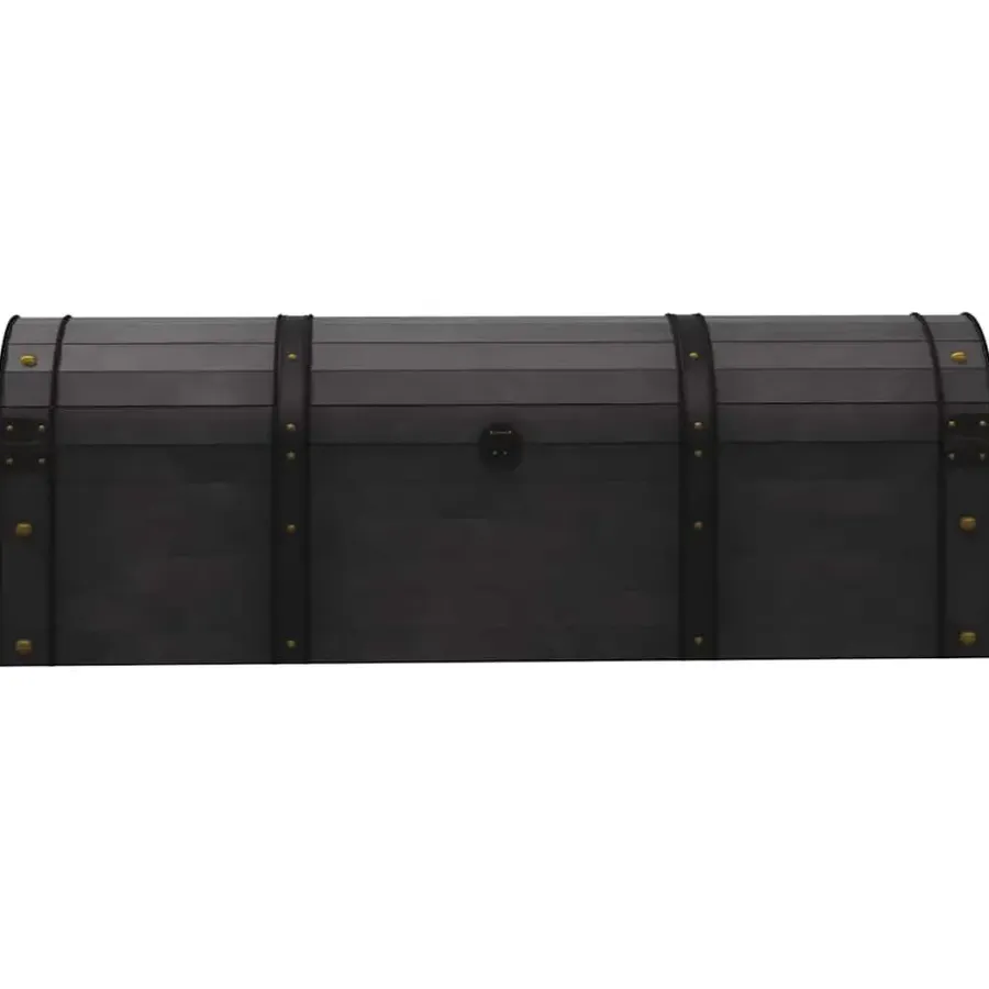 Opbergboxen-vidaXL - Opbergkast - Zwart - Hout