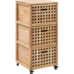 Hoge Kasten-vidaXL - Opbergkastje - Bruin - Hout