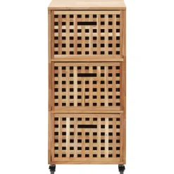 Hoge Kasten-vidaXL - Opbergkastje - Bruin - Hout