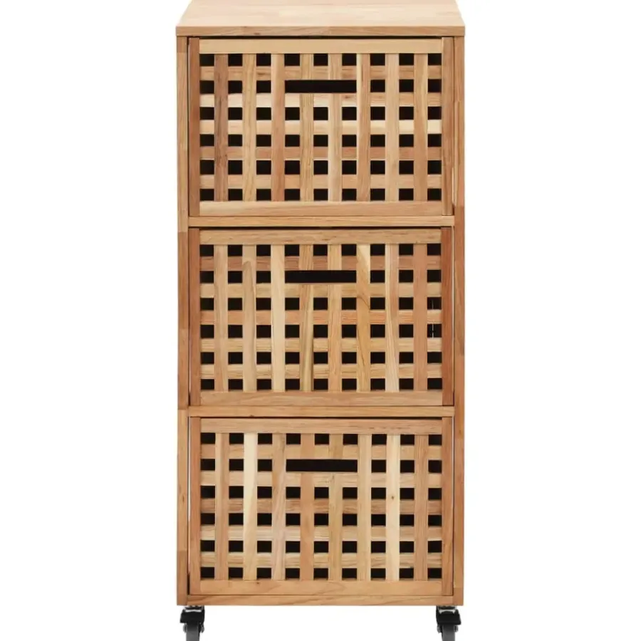 Hoge Kasten-vidaXL - Opbergkastje - Bruin - Hout